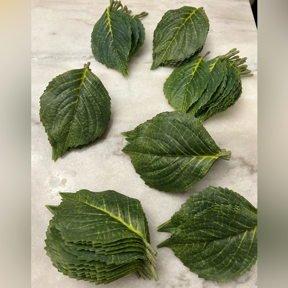 Artificial Green Leaves for Crafting